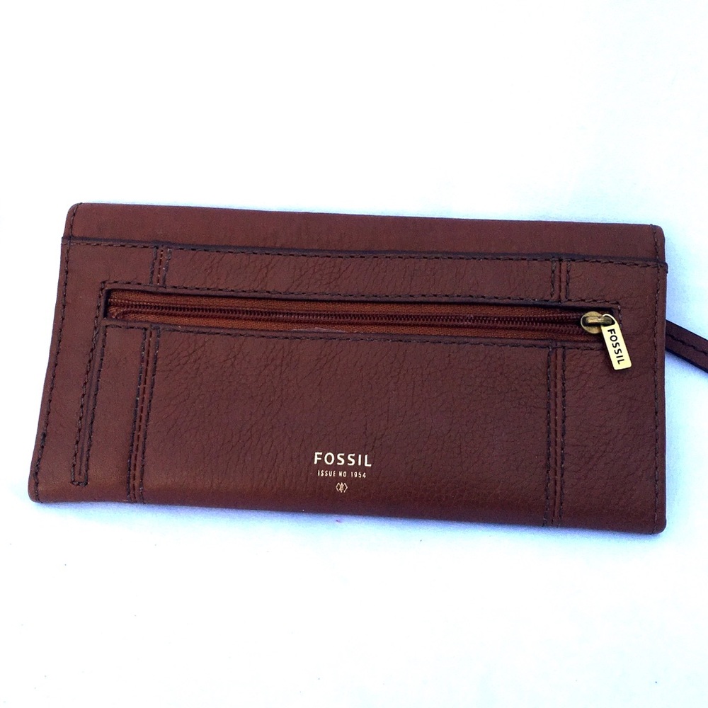Fossil Trifold soft leather wallet in brown